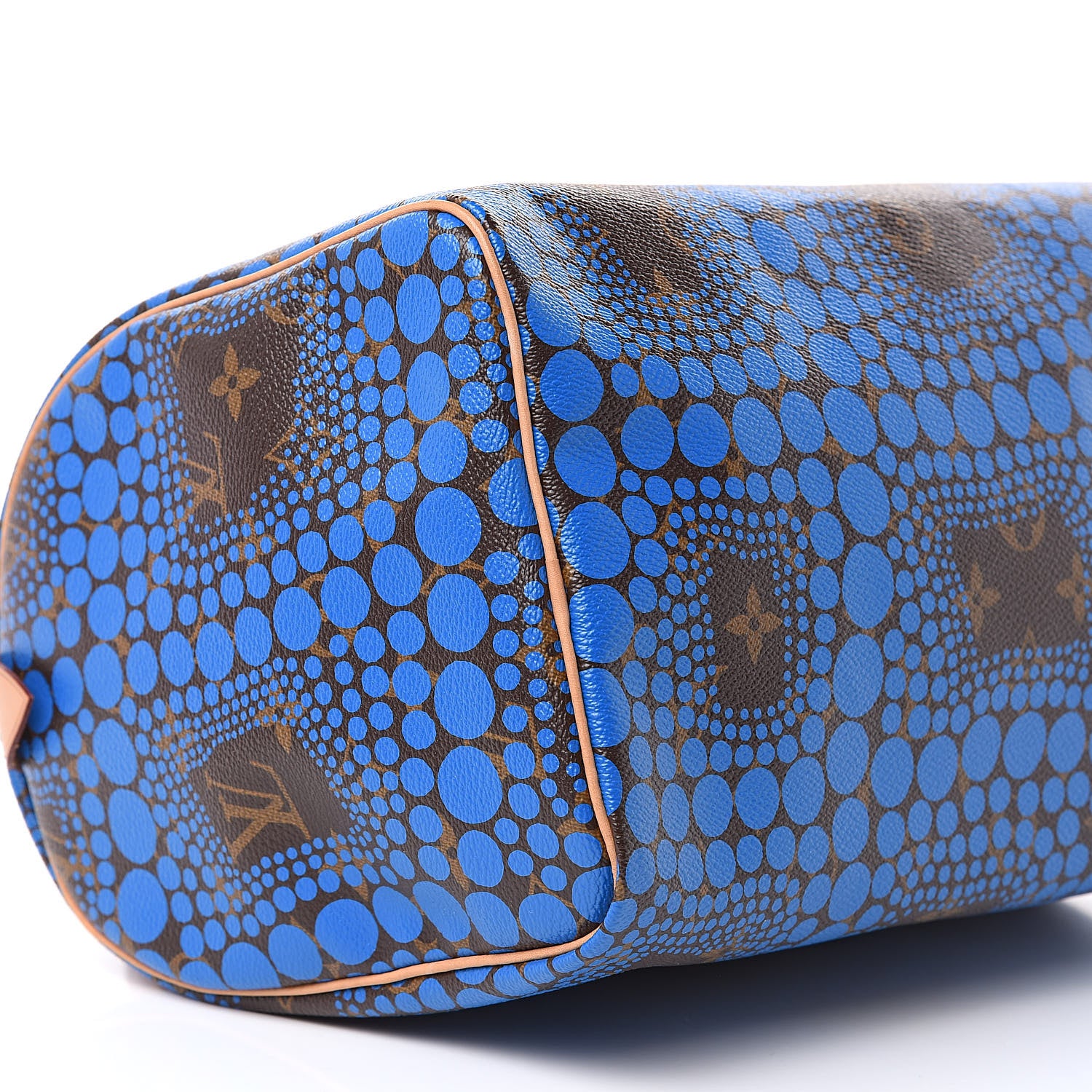 Louis Vuitton Monogram Kusama Town Speedy 30 Blue 8 of 12