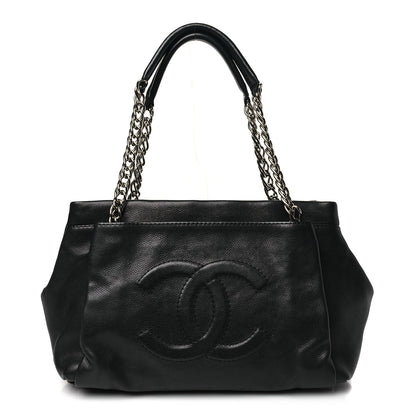 Chanel Caviar Large CC Tuck Tote Black 1 of 10