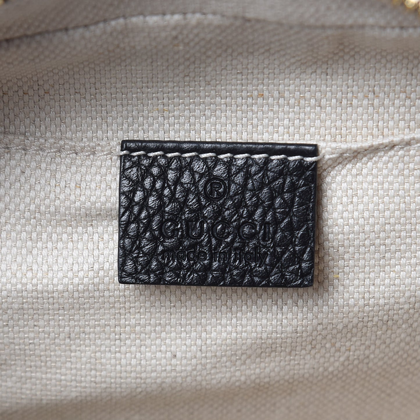 Pebbled Calfskin Small Soho Disco Bag Black