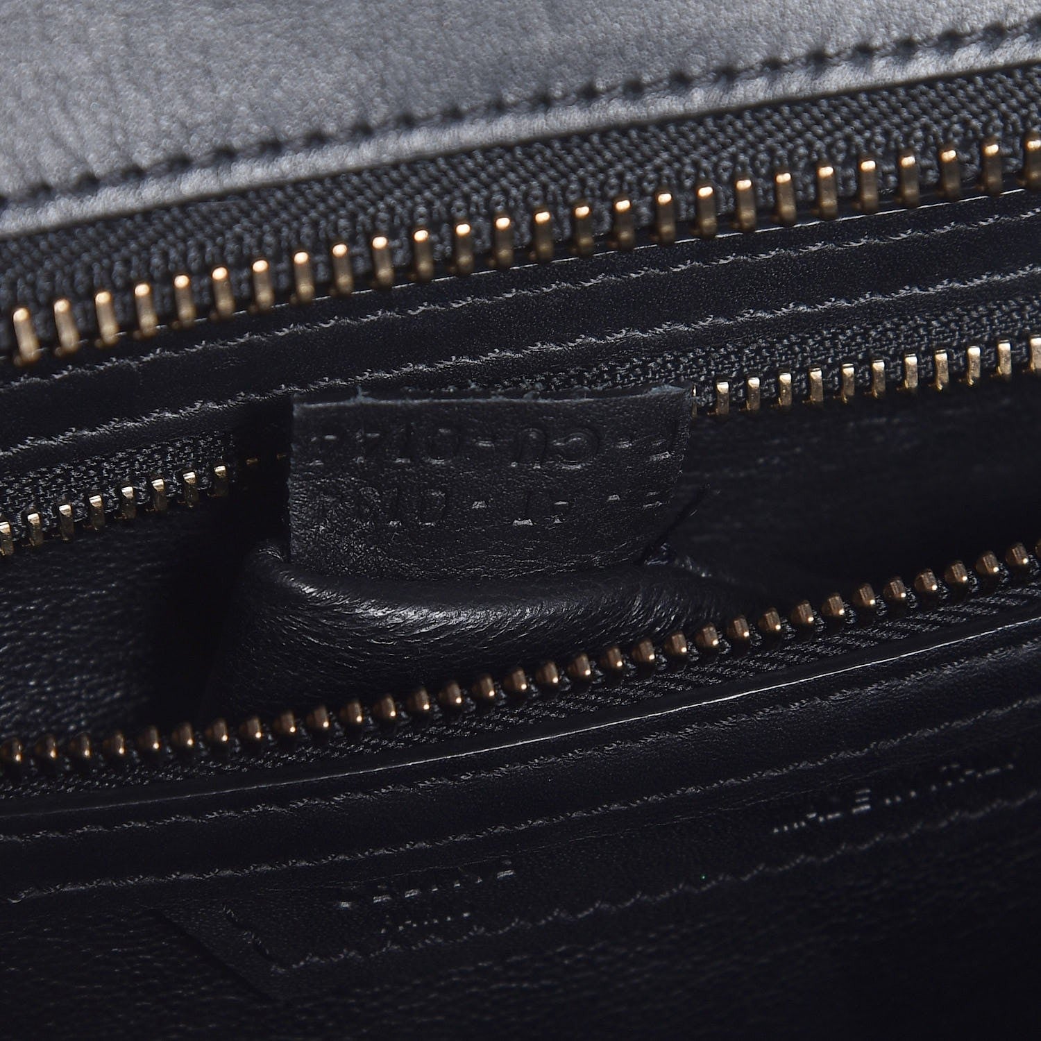 Celine Smooth Calfskin Micro Luggage Black 7 of 9