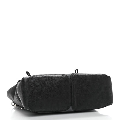 3.1 Phillip Lim Textured Calfskin Denim Medium Pashli Satchel Black 4 of 12