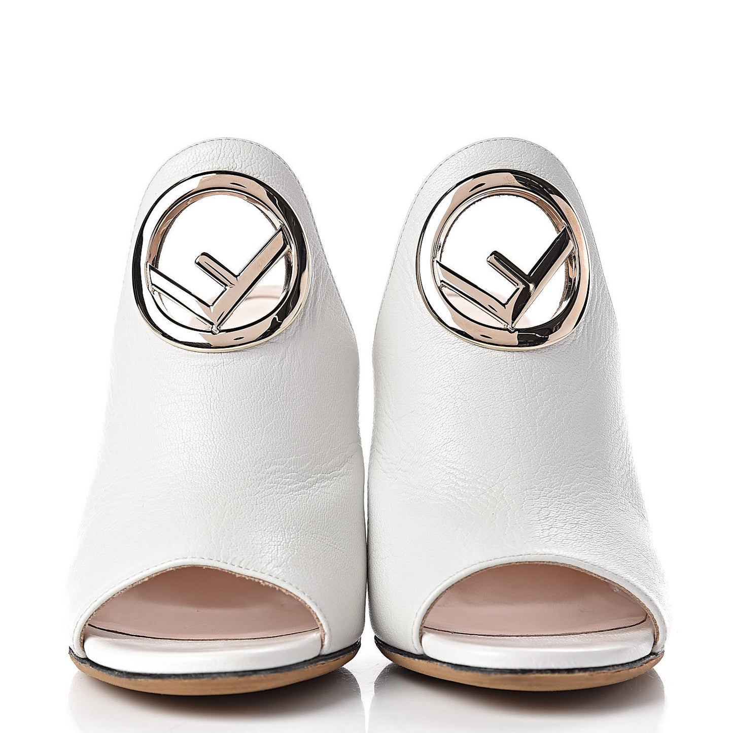 Calfskin F is 95 Mules 36 White