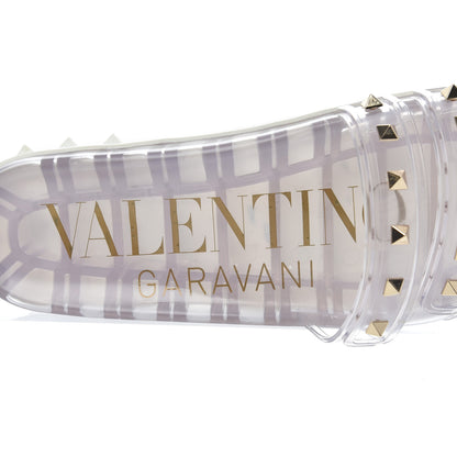 Valentino Garavani PVC Jelly Rockstud Slide Sandals 40 Clear 8 of 18
