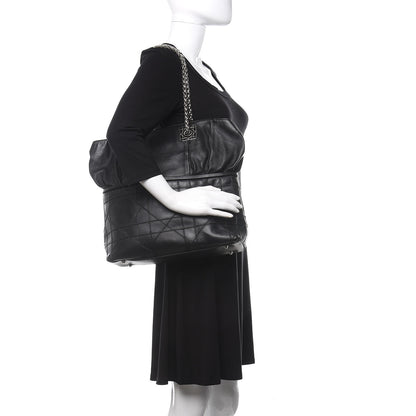 Christian Dior Lambskin Cannage Dior So Dior Tote Black 2 of 10