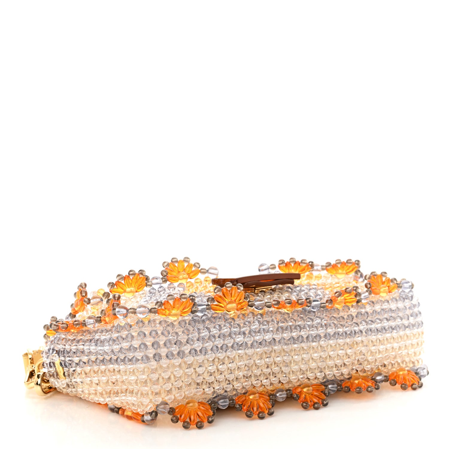 Fendi Perline Glass Karung Beaded Baguette Giallo Viola Arancio Multicolor Azzuro Glicine 4 of 9