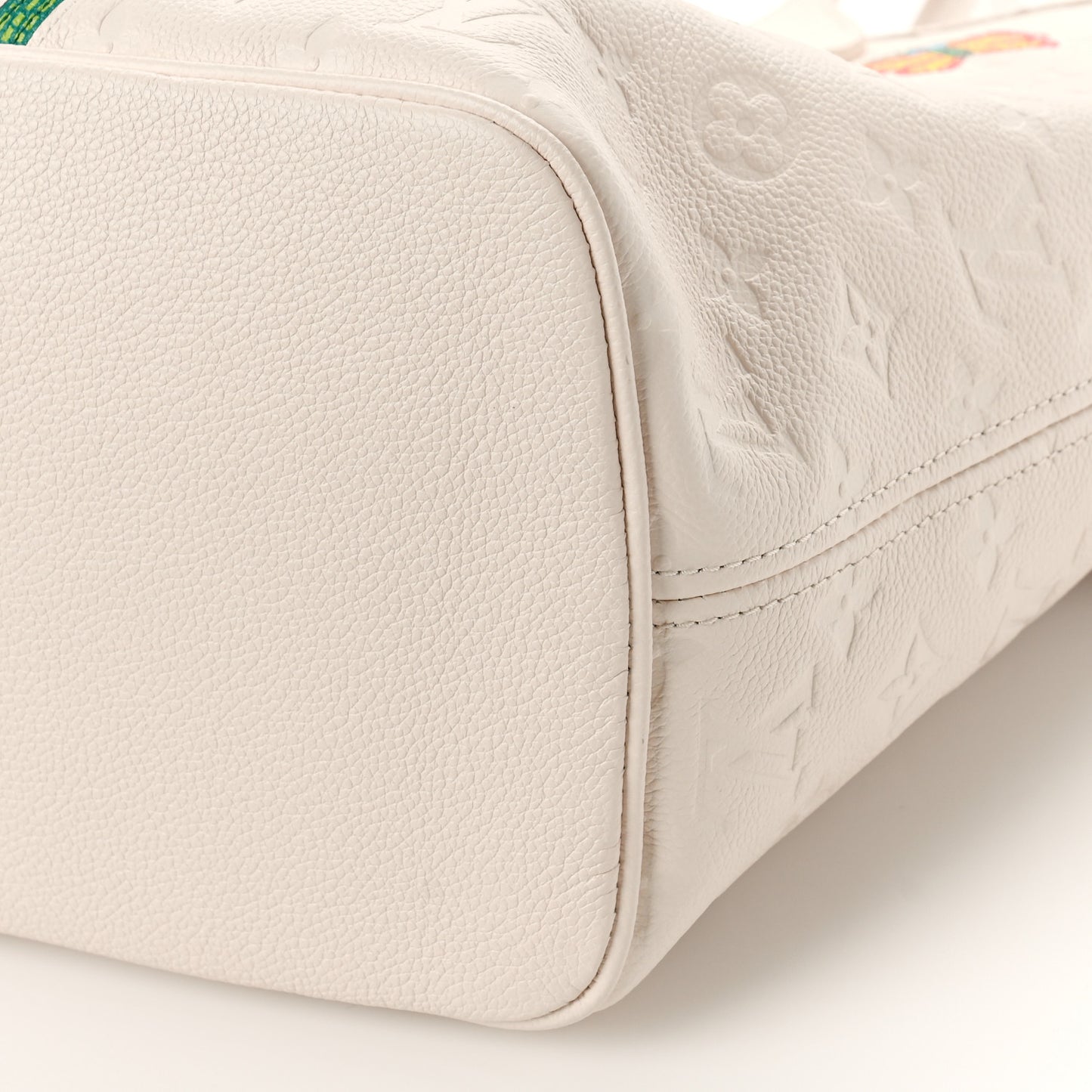 LV X YK Empreinte Inlaid Kusama Flowers Neverfull MM Quartz
