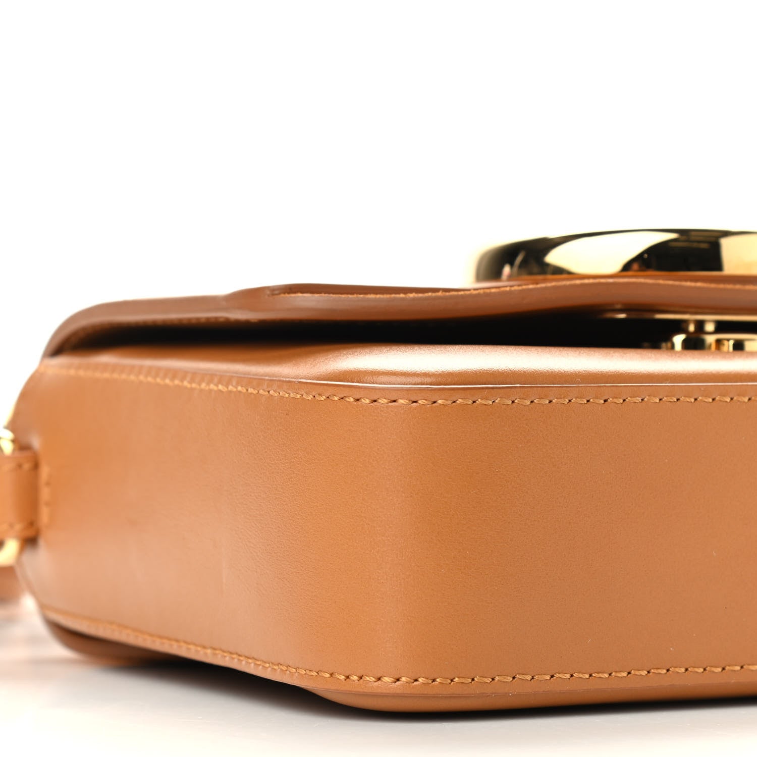 Chloe Shiny Calfskin Suede Mini C Bag Brown 8 of 9