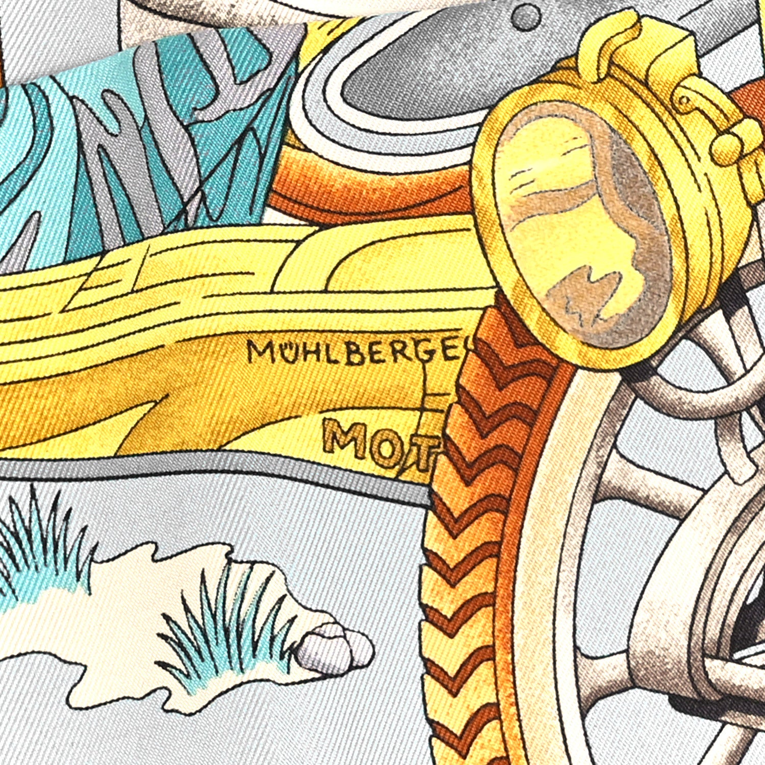 Hermes Silk Automobile Scarf 90 2 of 4