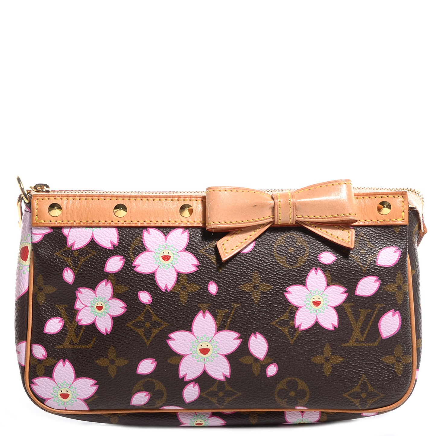 Monogram Cherry Blossom Pochette Accessories Brown