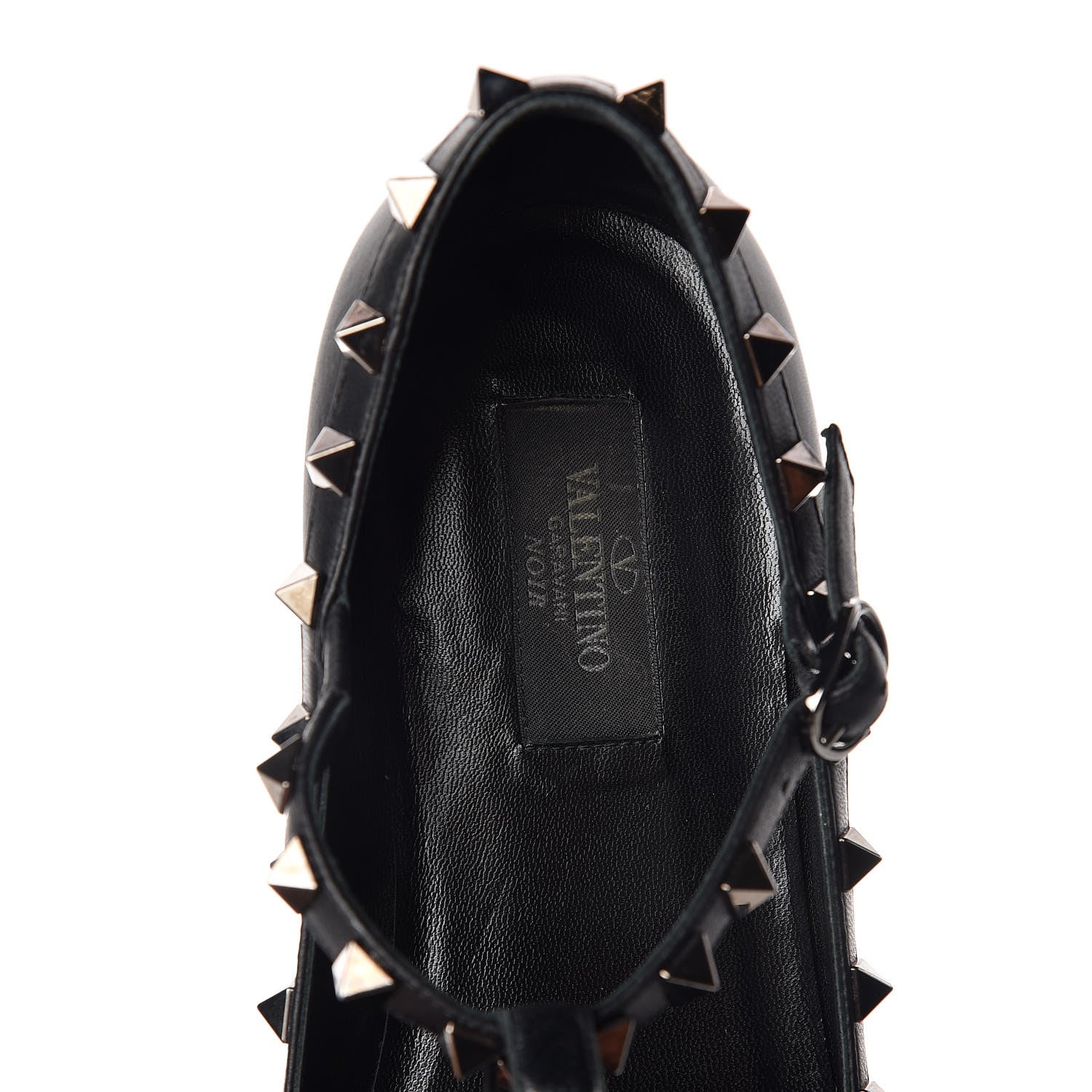 Valentino Garavani Nappa Rockstud Cage Ballerina Flats 39 Black 8 of 13