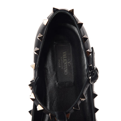 Valentino Garavani Nappa Rockstud Cage Ballerina Flats 39 Black 8 of 13