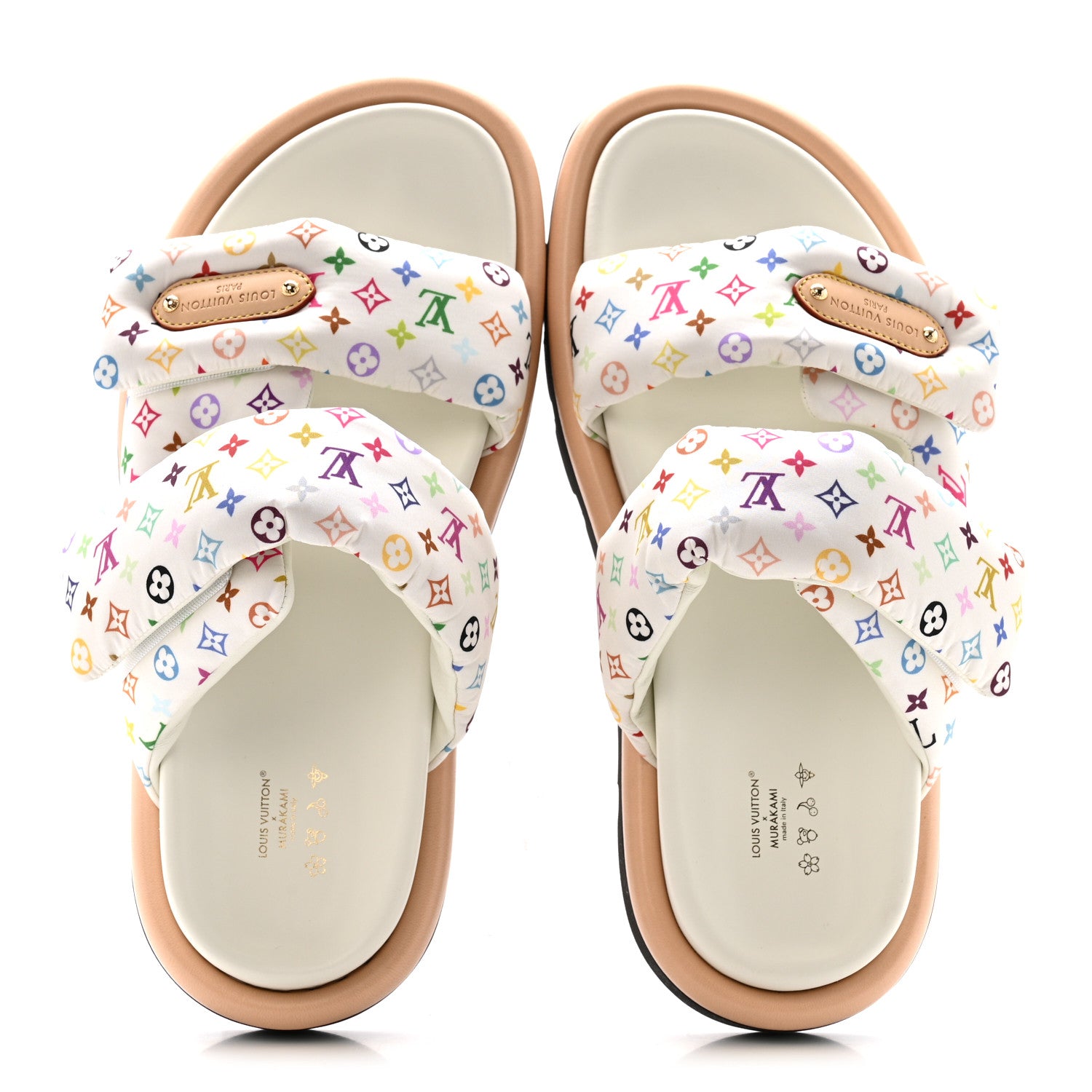 Louis Vuitton LV X TM Monogram Multicolor Pool Pillow Flat Comfort Mule 40 White 2 of 9