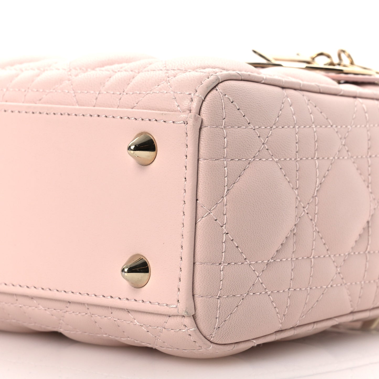 Lambskin Cannage Small My ABCDior Lady Dior Light Pink