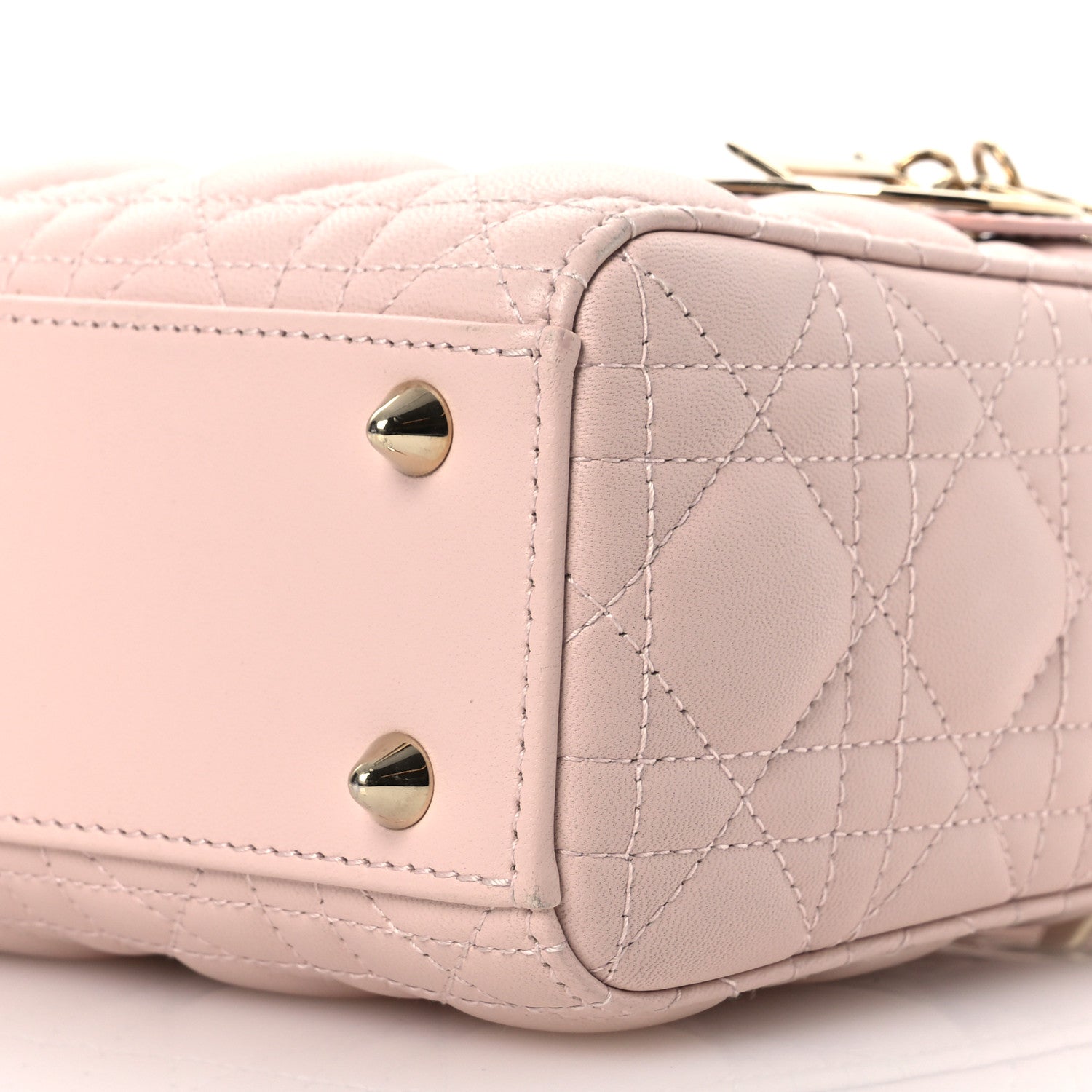 Christian Dior Lambskin Cannage Small My ABCDior Lady Dior Light Pink 10 of 16