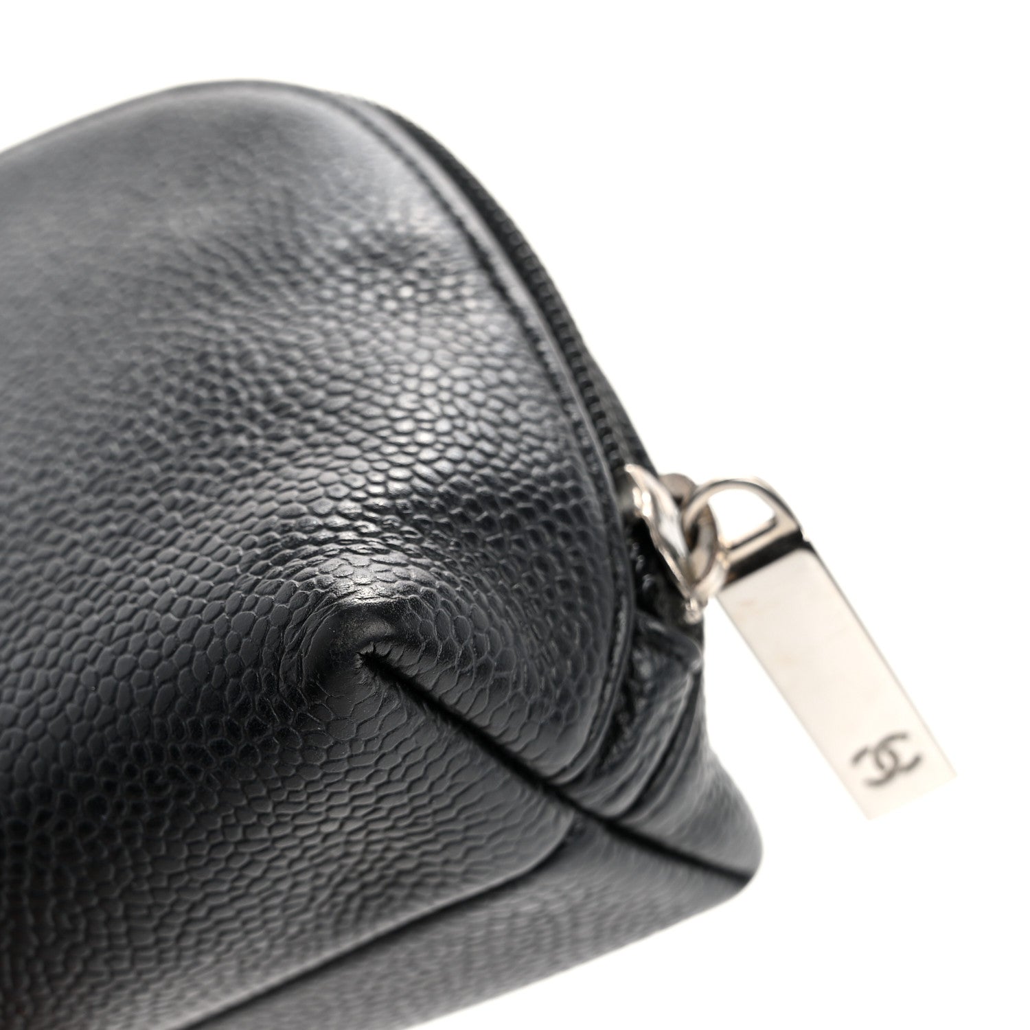 Chanel Caviar Timeless CC Cosmetic Pouch Black 12 of 14