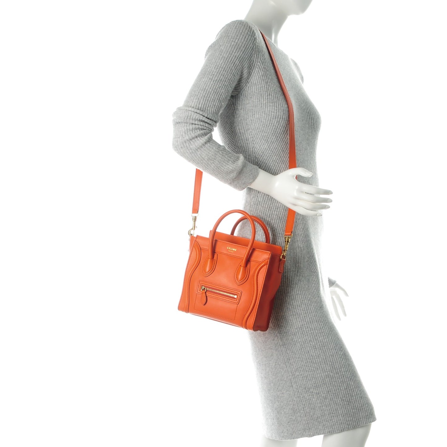 Smooth Calfskin Nano Luggage Orange