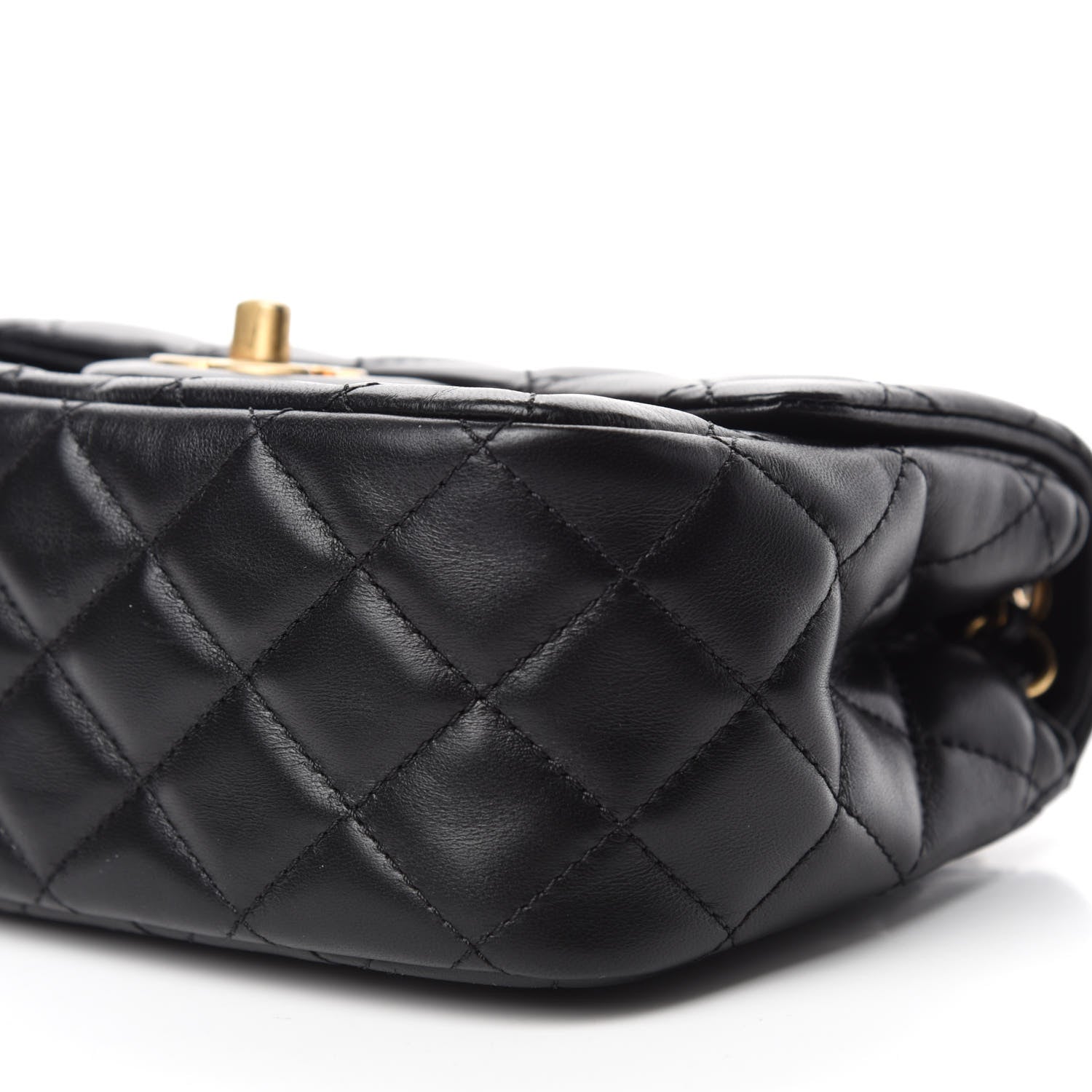 Chanel Lambskin Quilted Mini Romance Square Flap Black 7 of 11