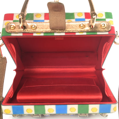 Dolce & Gabbana Dauphine Crystal Embellished Teatro Dui Pupi Box Bag Multicolor 4 of 7
