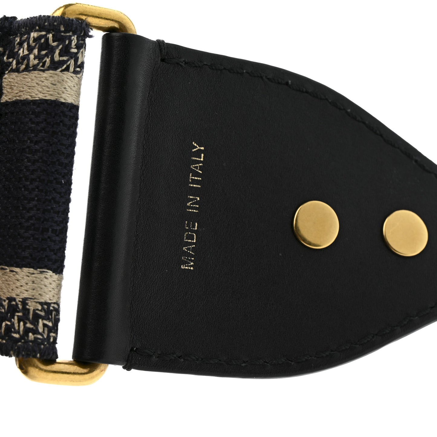 Canvas Embroidered Shoulder Strap Blue