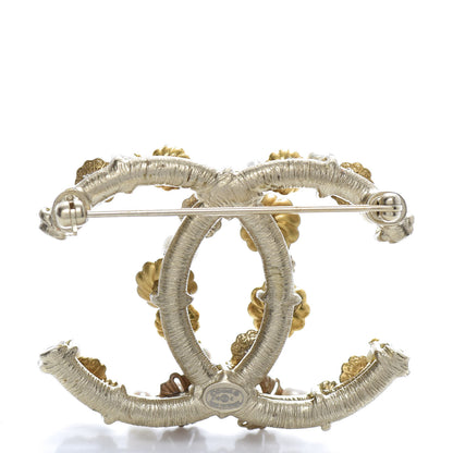 Chanel Pearl CC Brooch Gold 3 of 5