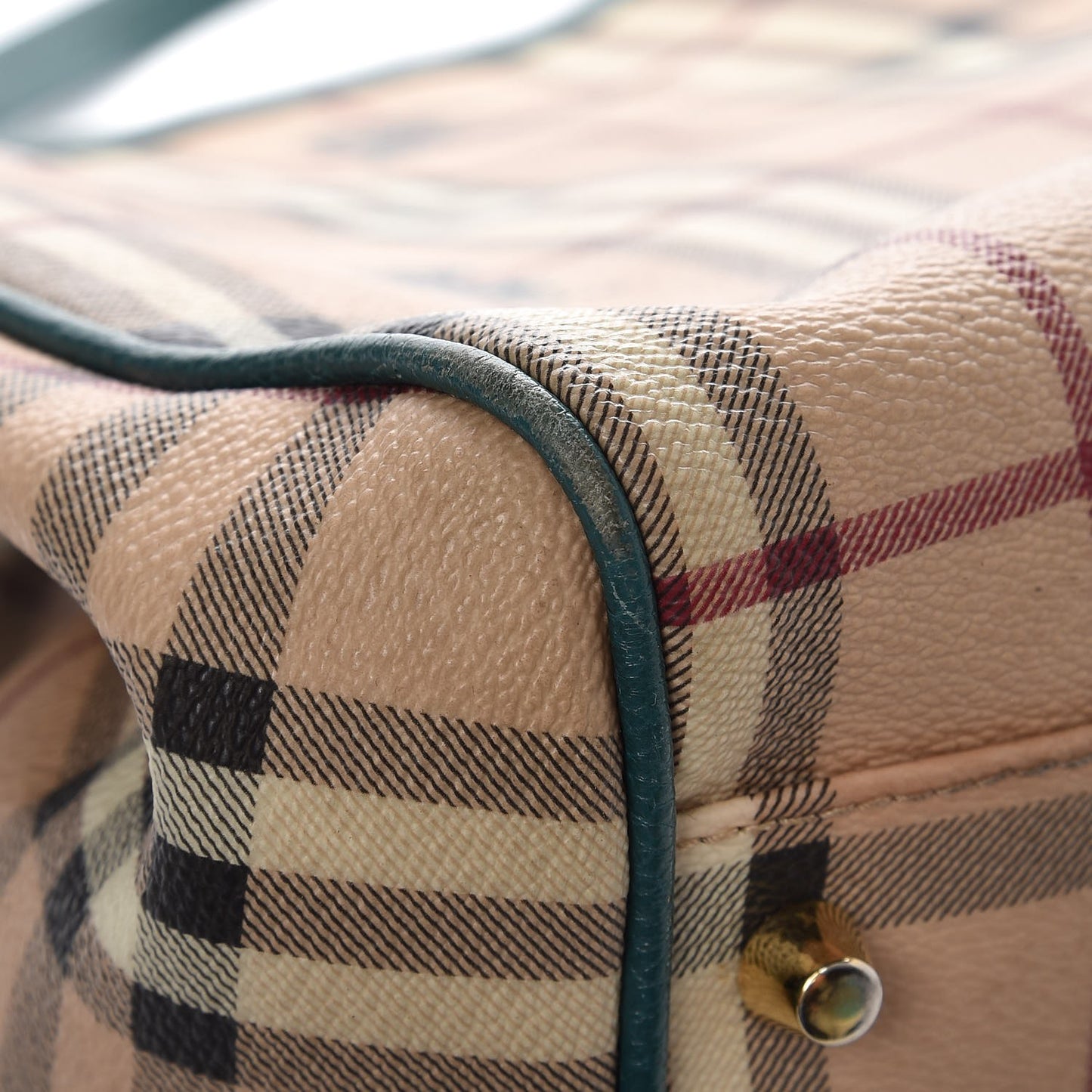 Haymarket Check Small Canterbury Tote Aqua Green