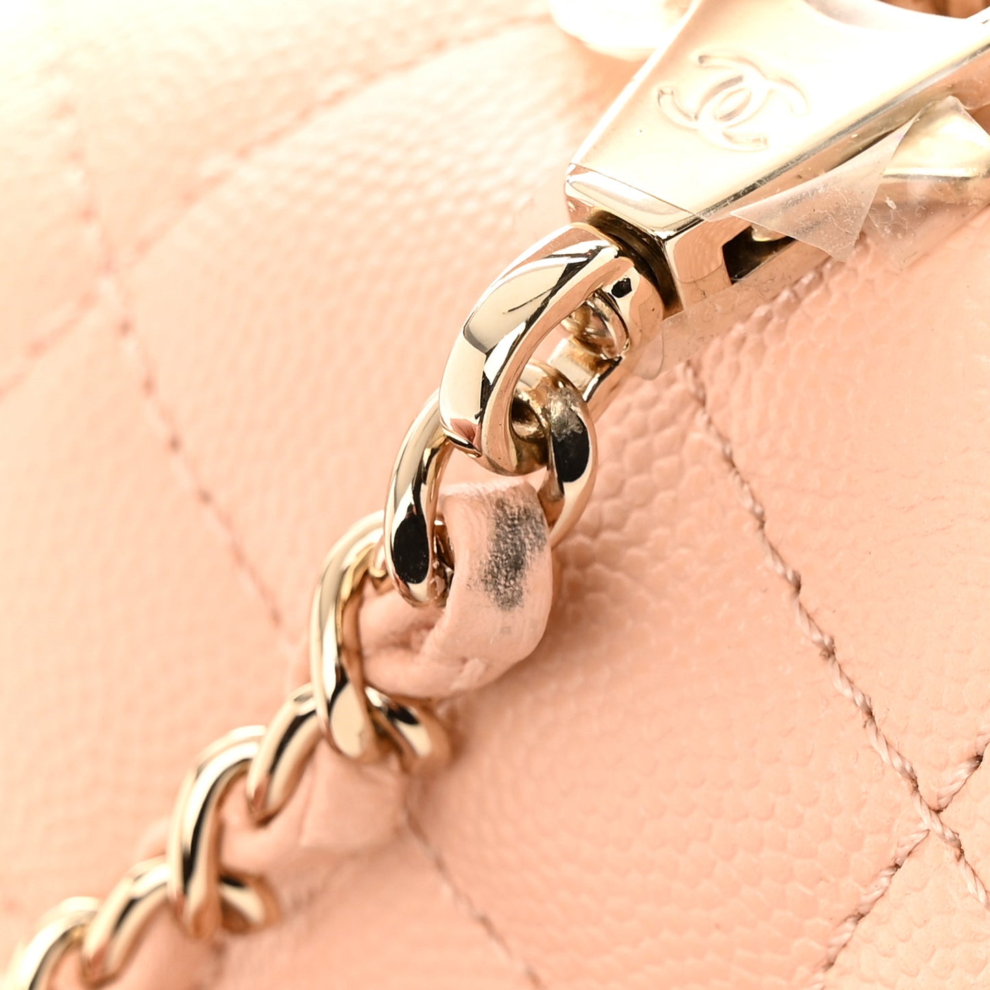 Caviar Quilted Extra Mini Coco Handle Flap Light Pink