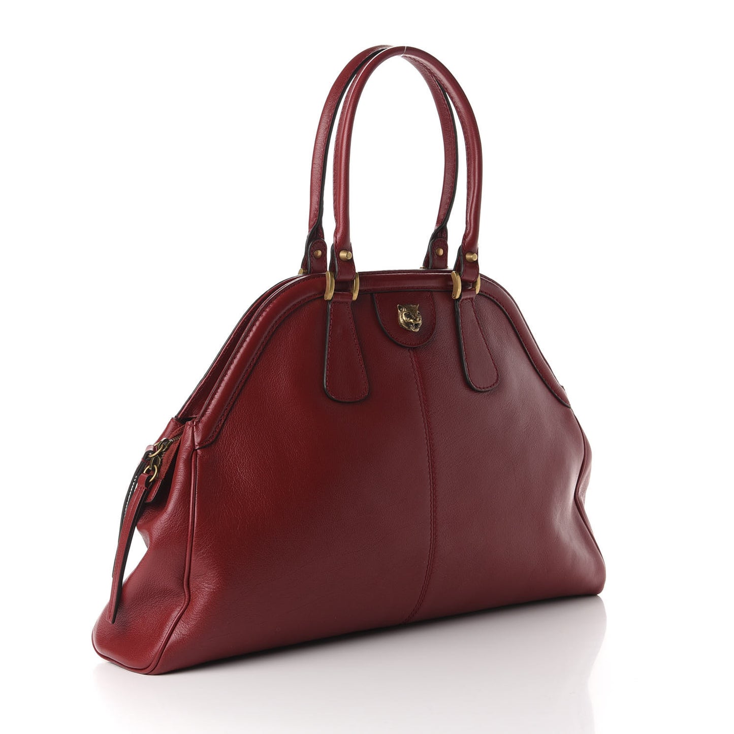 Calfskin Large Re(Belle) Top Handle Bag Red