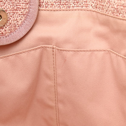 Chanel Lurex Boucle Deauville Medium Tote Pink 12 of 15