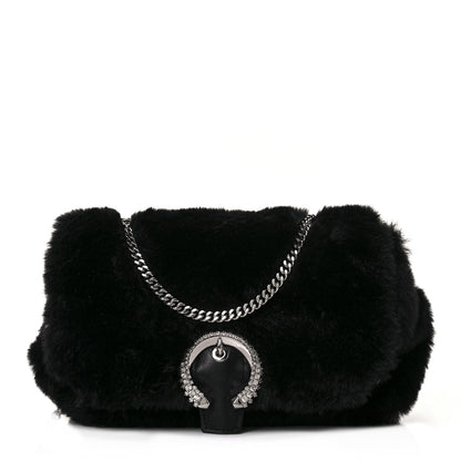 Jimmy Choo Faux Fur Madeline Mini Bag Black 1 of 10
