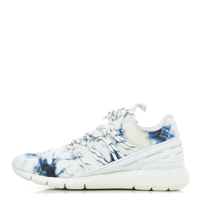 Louis Vuitton Denim Rubber Monogram Fastlane Low Sneakers 8 Marine 1 of 10
