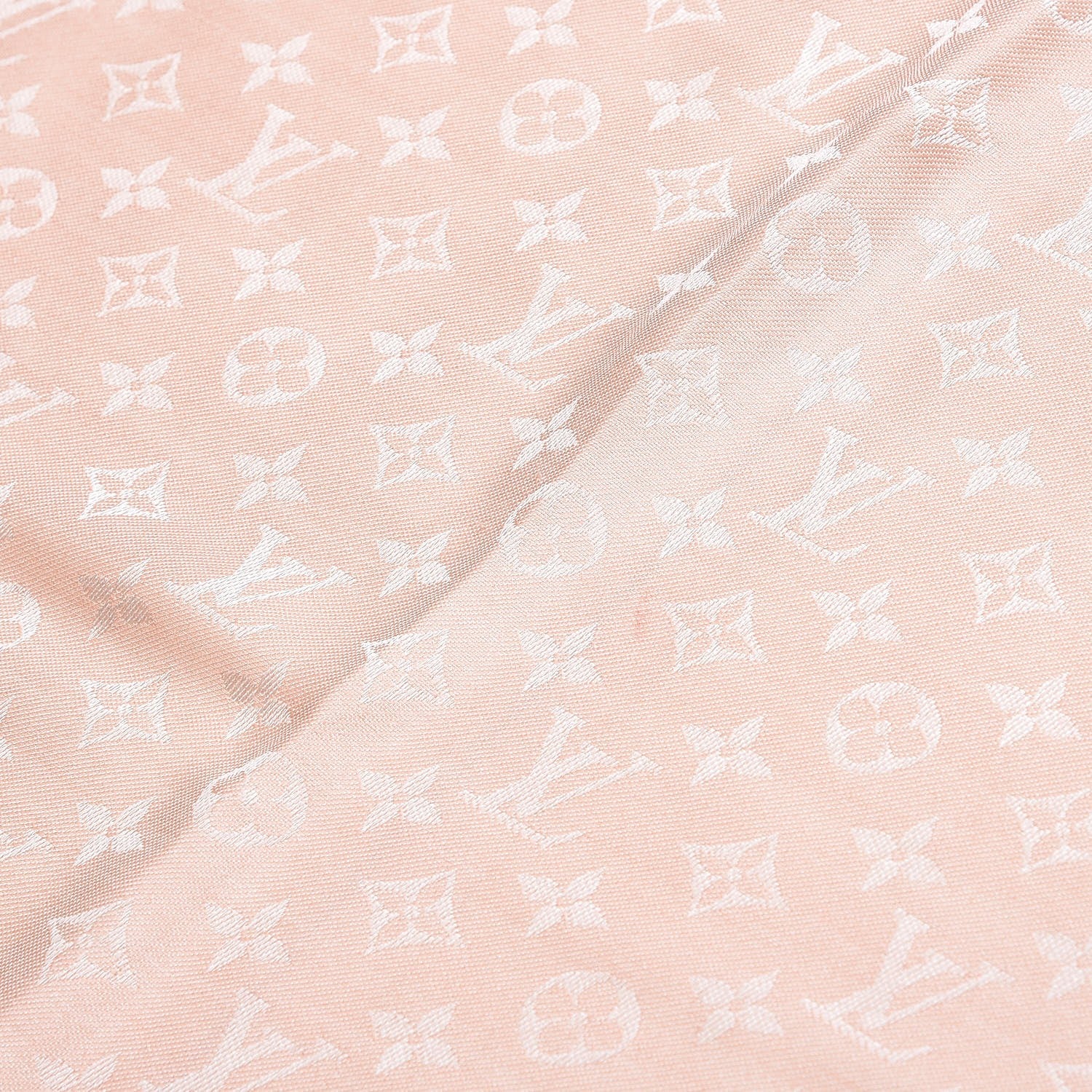 Louis Vuitton Silk Wool Monogram Shawl Rose 4 of 7