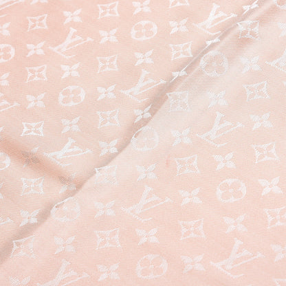 Louis Vuitton Silk Wool Monogram Shawl Rose 4 of 7