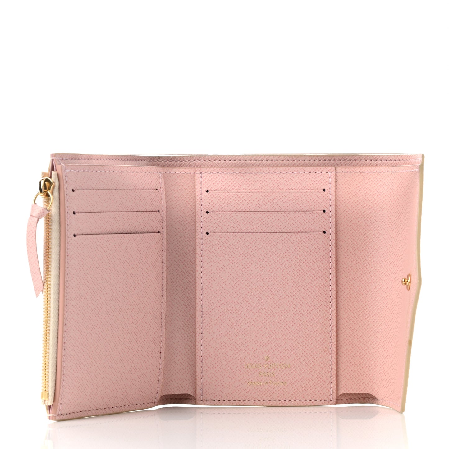 Damier Azur Victorine Wallet Rose Ballerine