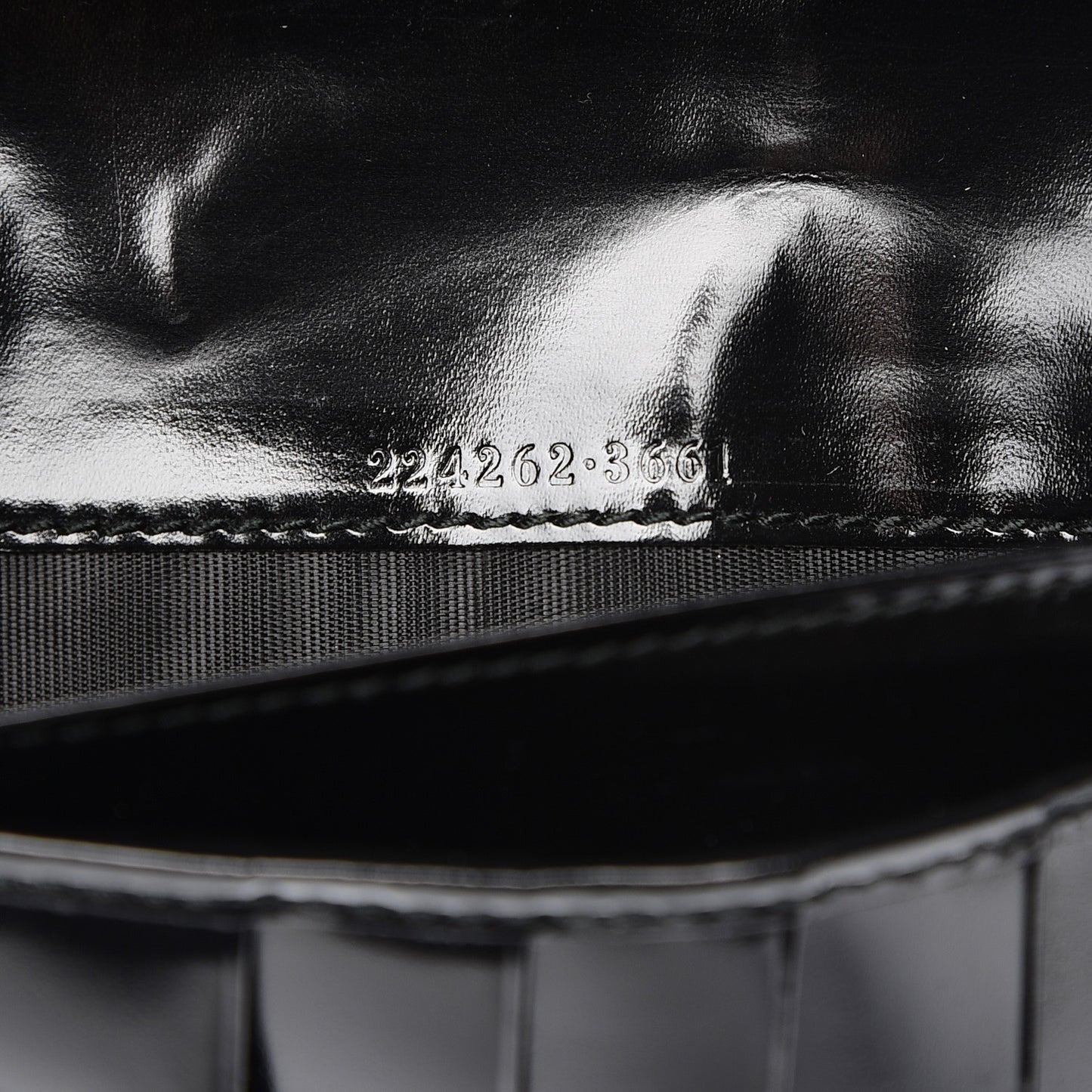 Imprime Monogram GG Pierce Chain Clutch Wallet Black