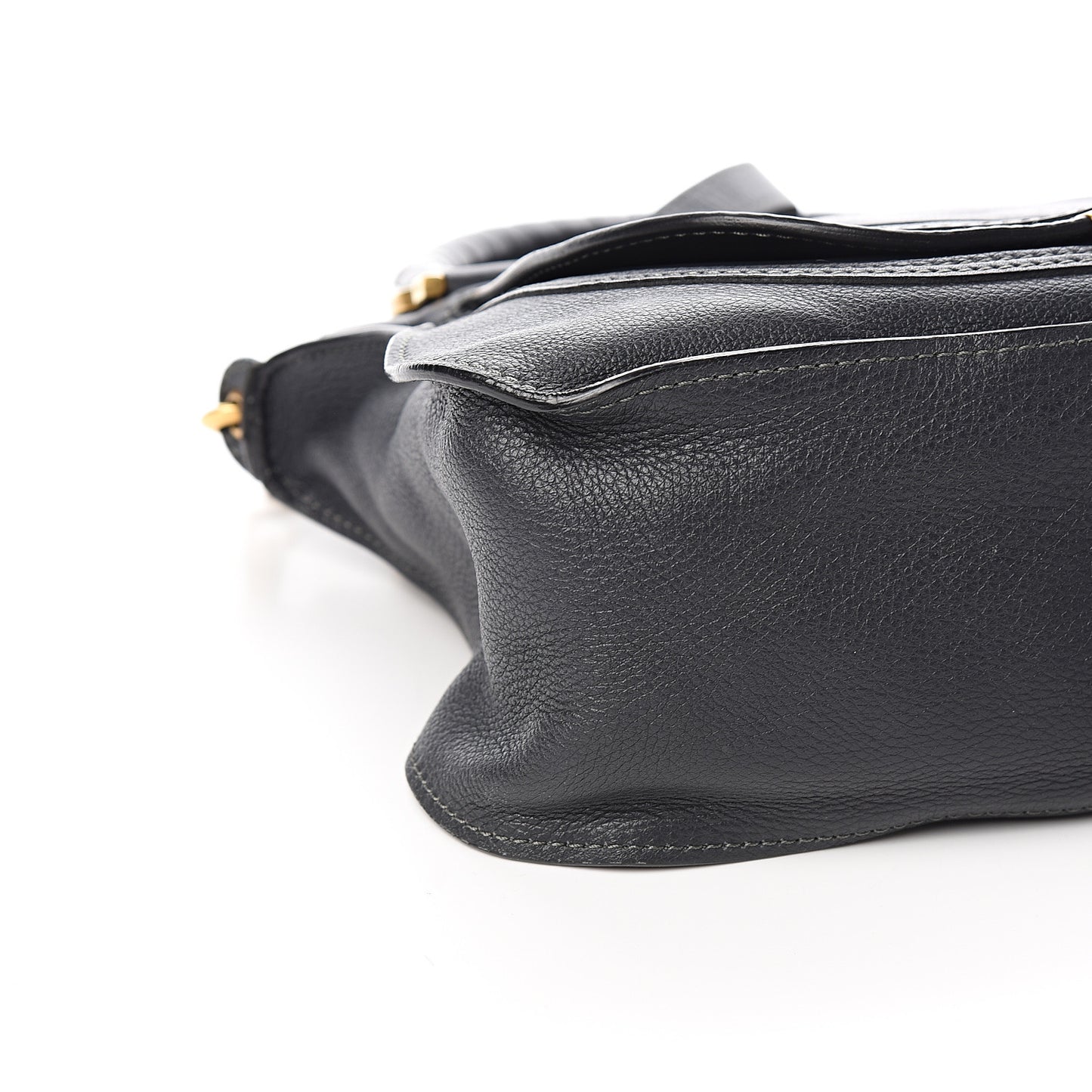 Calfskin Medium Marcie Satchel Black