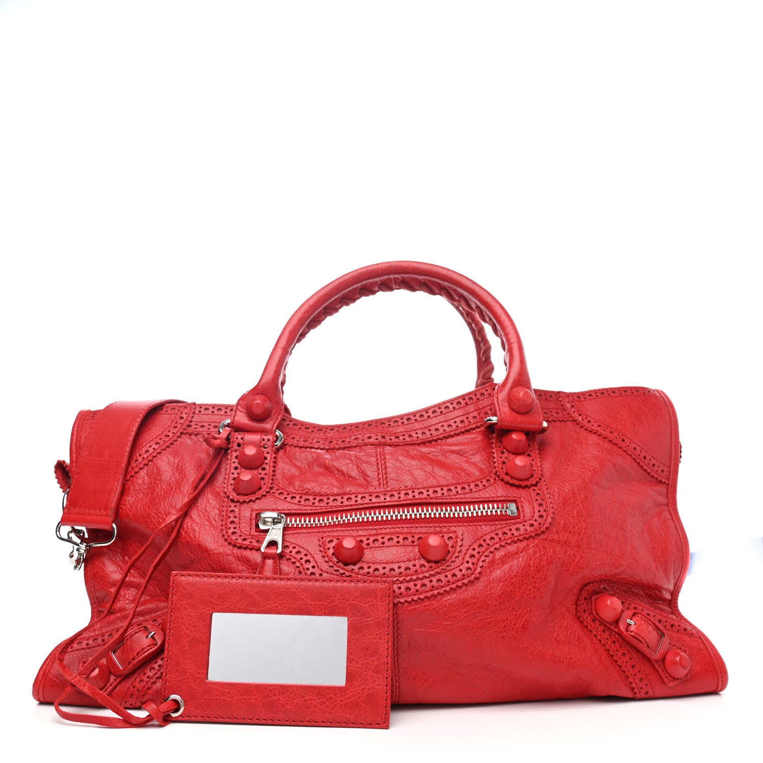 Balenciaga Agneau Giant Brogues Hardware Part Time Coquelicot 1 of 4
