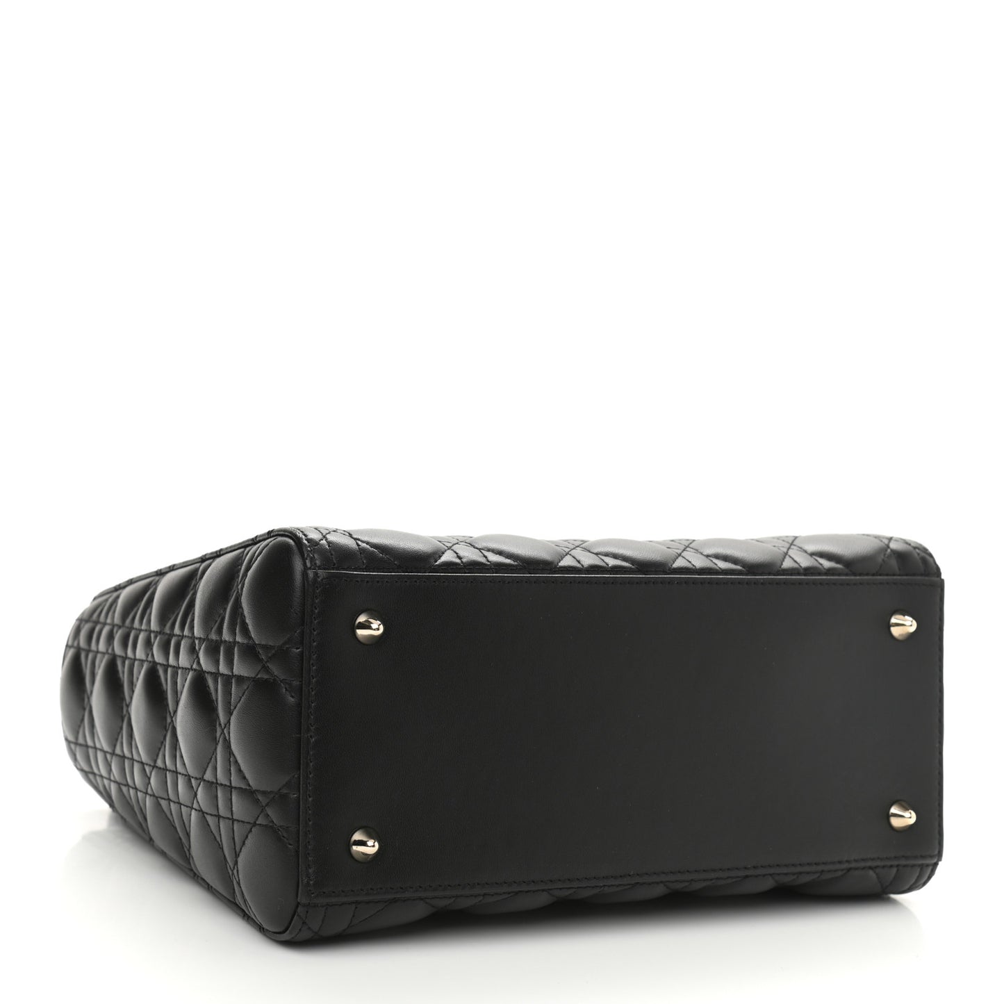 Lambskin Cannage Medium Lady Dior Black