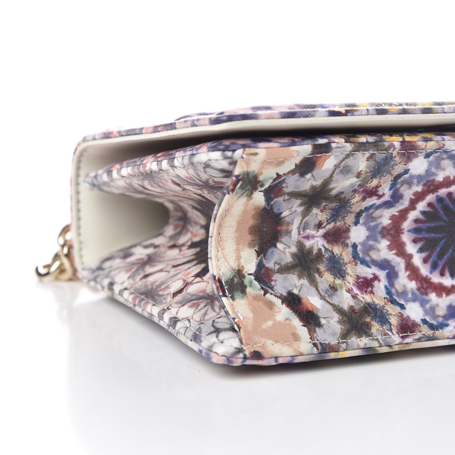 Christian Dior Calfskin Printed Small KaleiDiorscopic Diorama Flap Bag Latte Multicolor 7 of 8