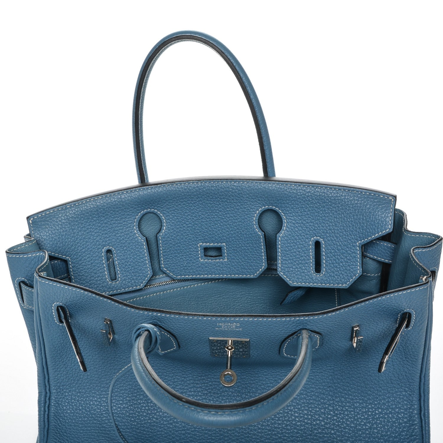 Hermes Togo Birkin 30 Blue Jean 18 of 27