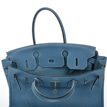 Hermes Togo Birkin 30 Blue Jean 18 of 27