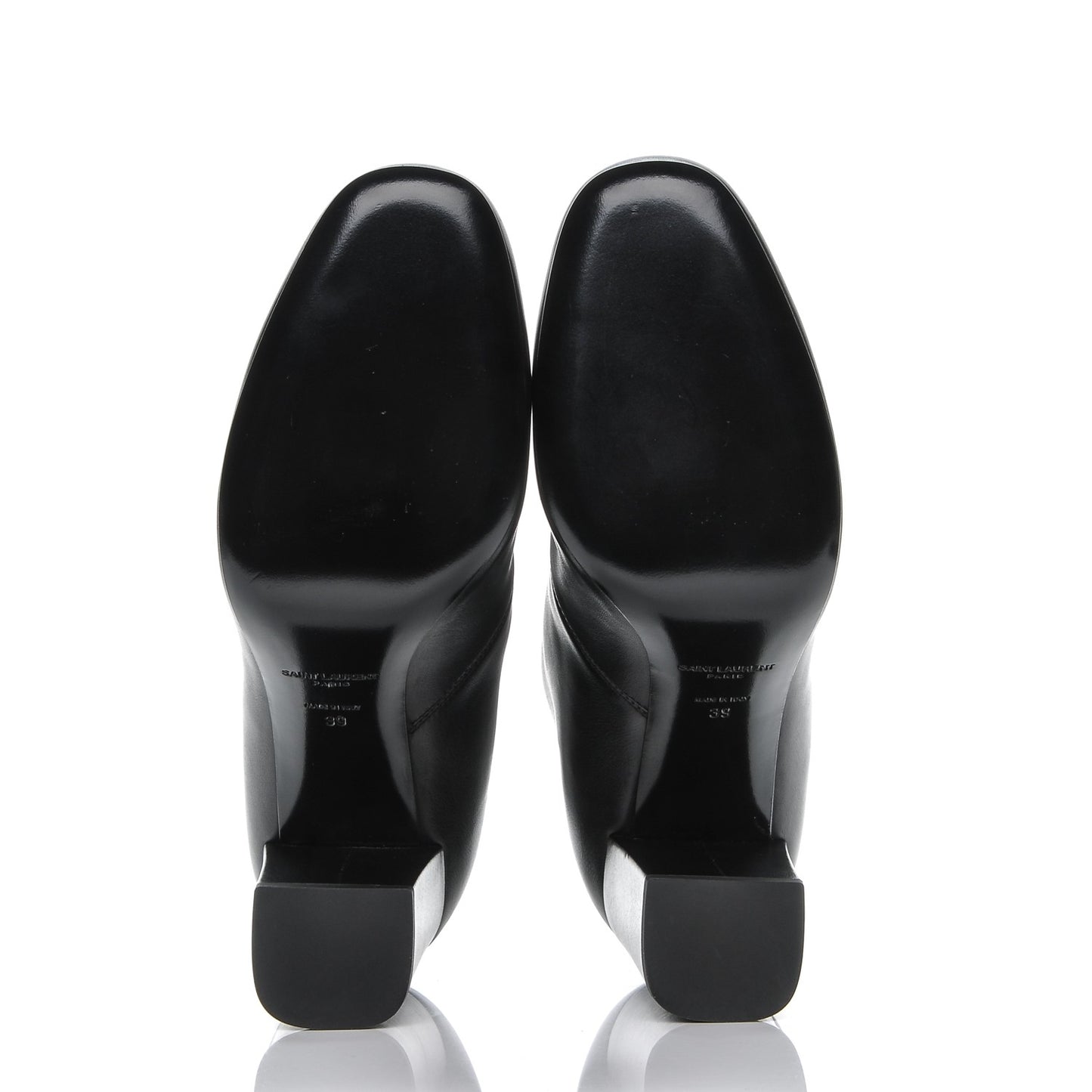 Smooth Calfskin Babies 90 Ankle Boots 39 Black