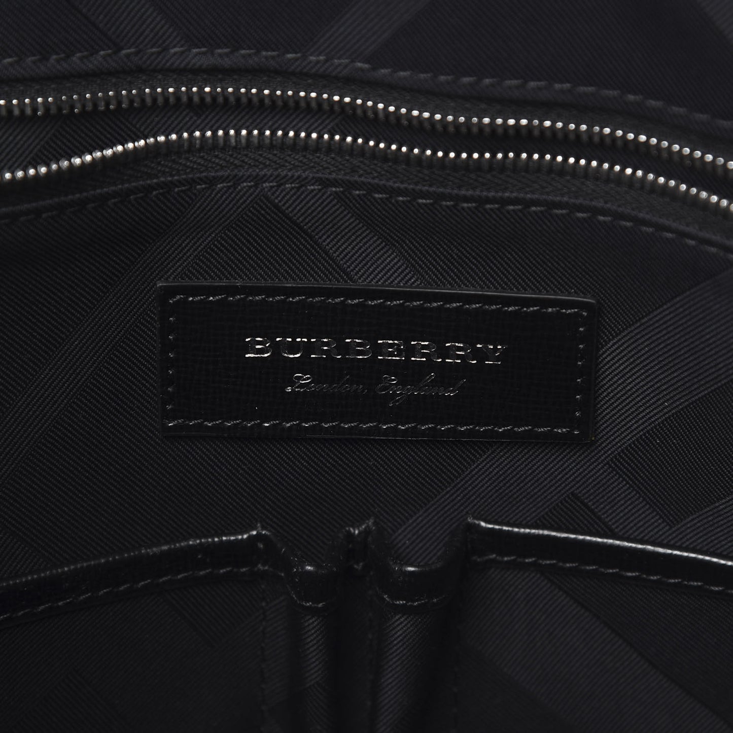 Textured Calfskin Bermondsey Business Briefcase Black