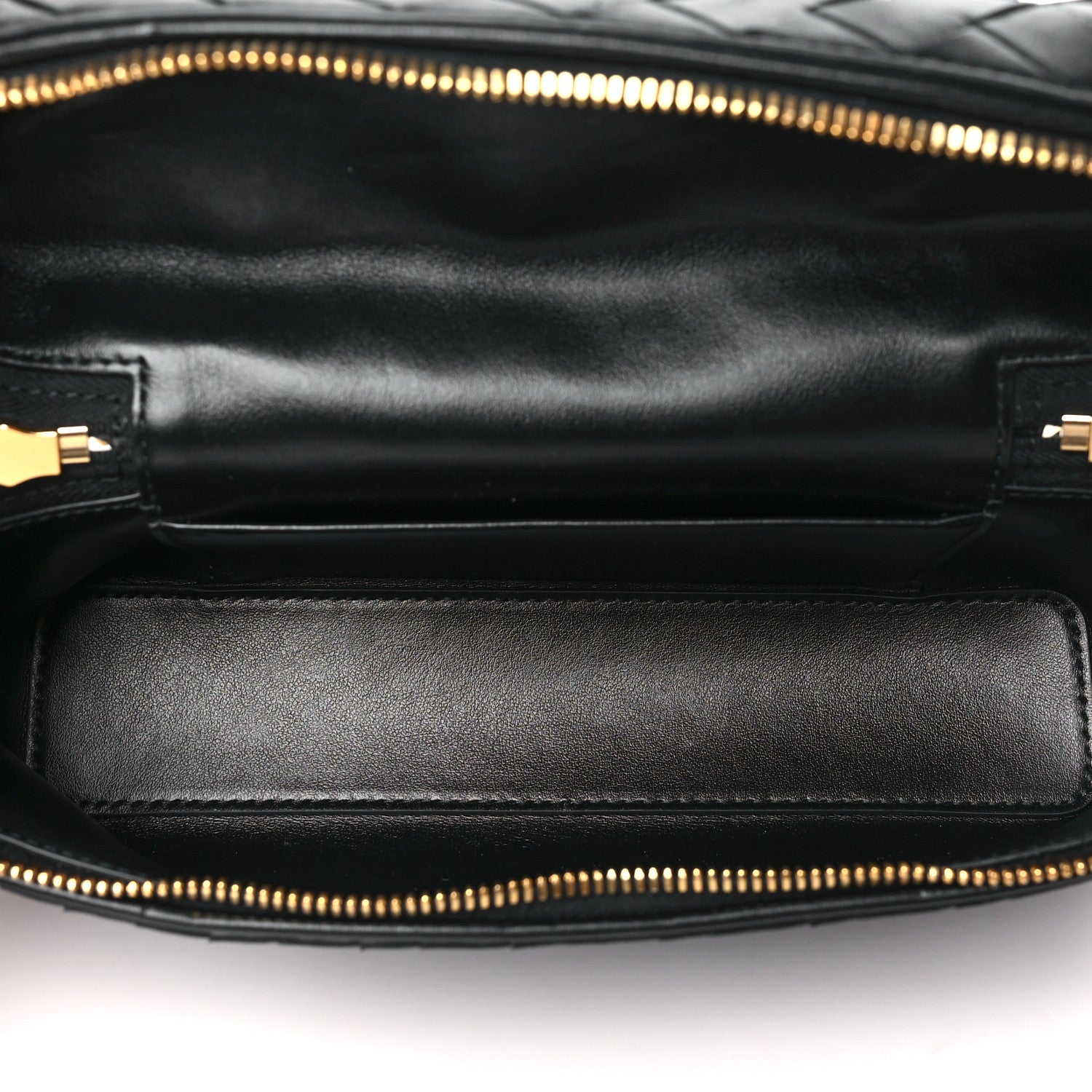 Bottega Veneta Calfskin Intrecciato Bang Bang Vanity Case Black 5 of 11