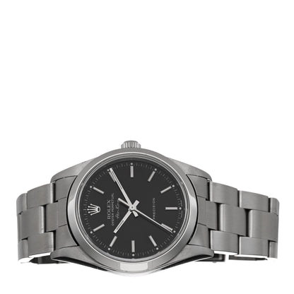 Rolex Stainless Steel 34mm Air-King Oyster Perpetual Precision Watch Black 14000M 2 of 5