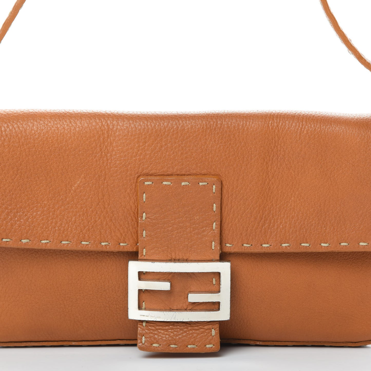 Calfskin Romano Selleria Baguette Brown