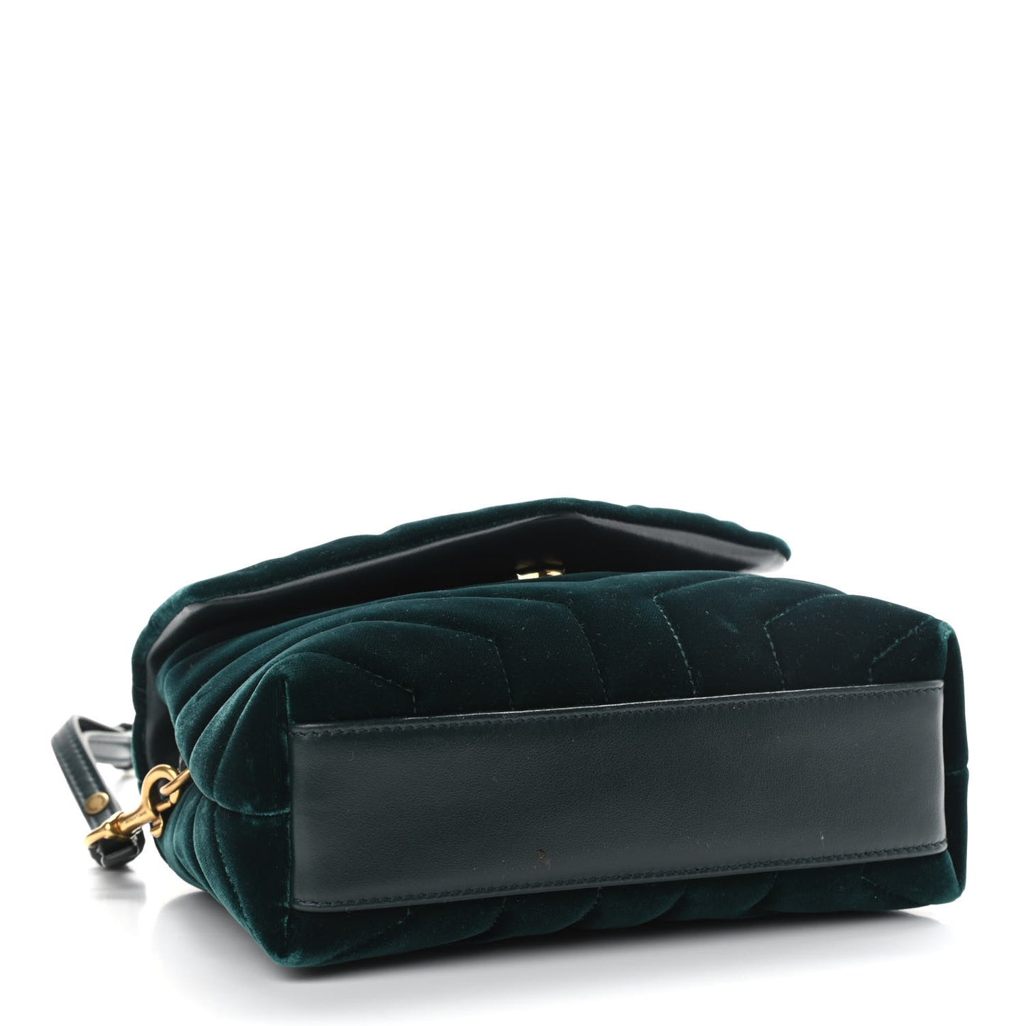 Velvet Y Quilted Monogram Toy Loulou Crossbody Bag Dark Ottanio