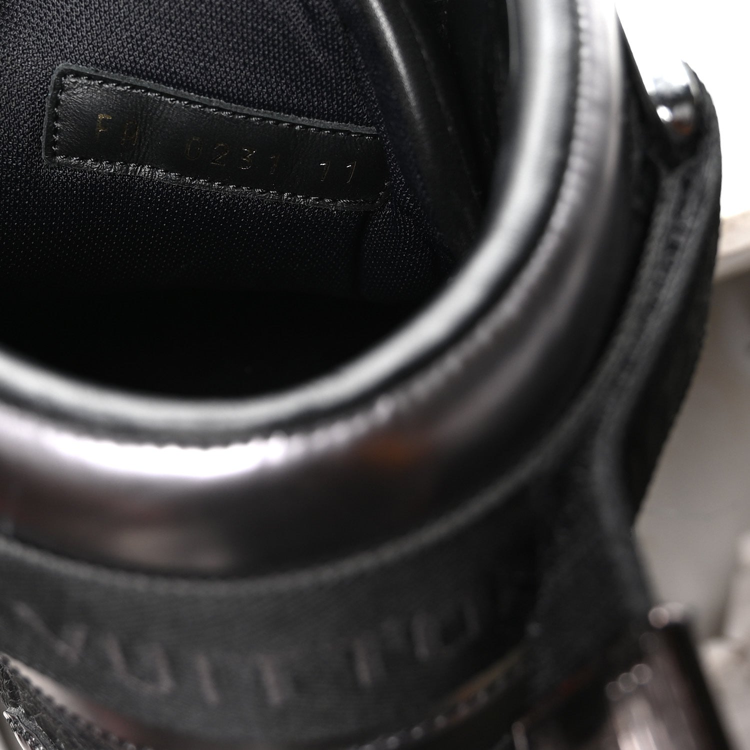 Louis Vuitton Calfskin Embossed Monogram Rivoli High Top Sneakers