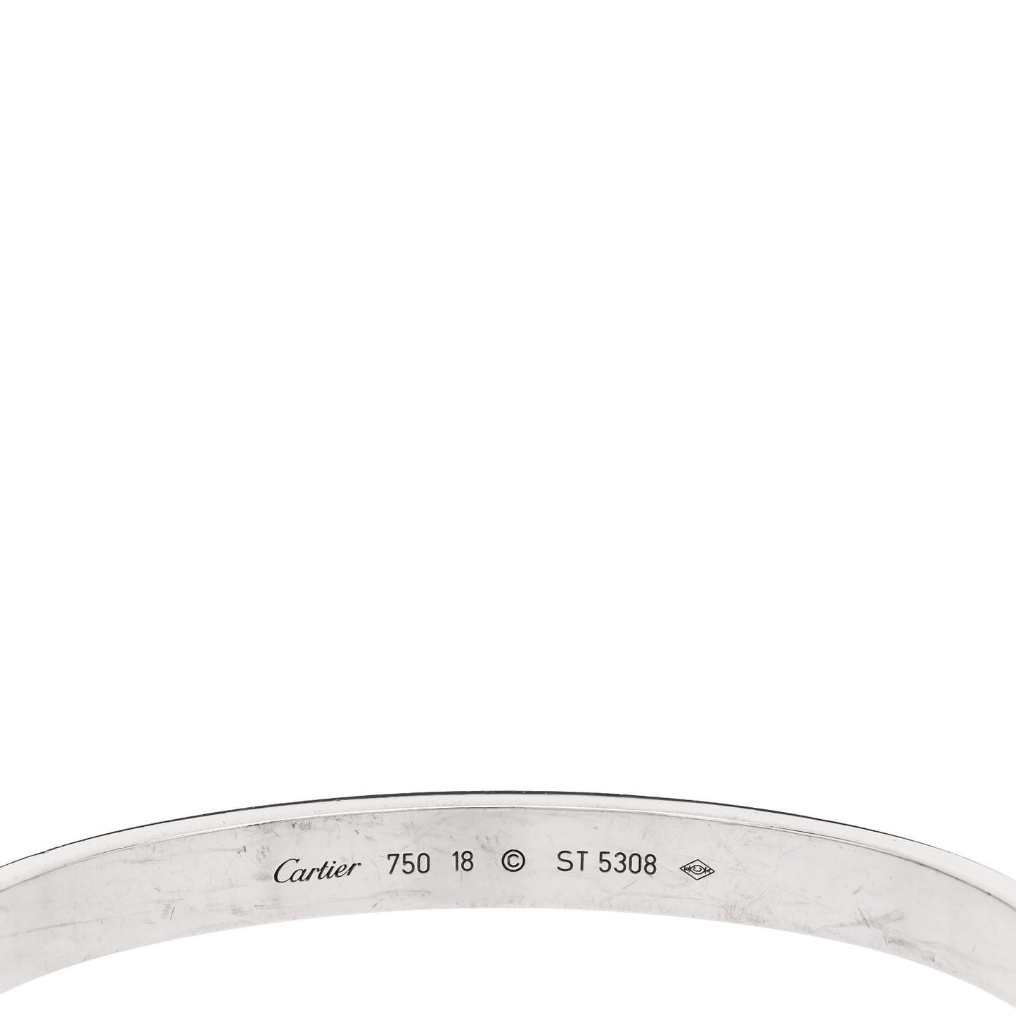 18K White Gold LOVE Bracelet 18