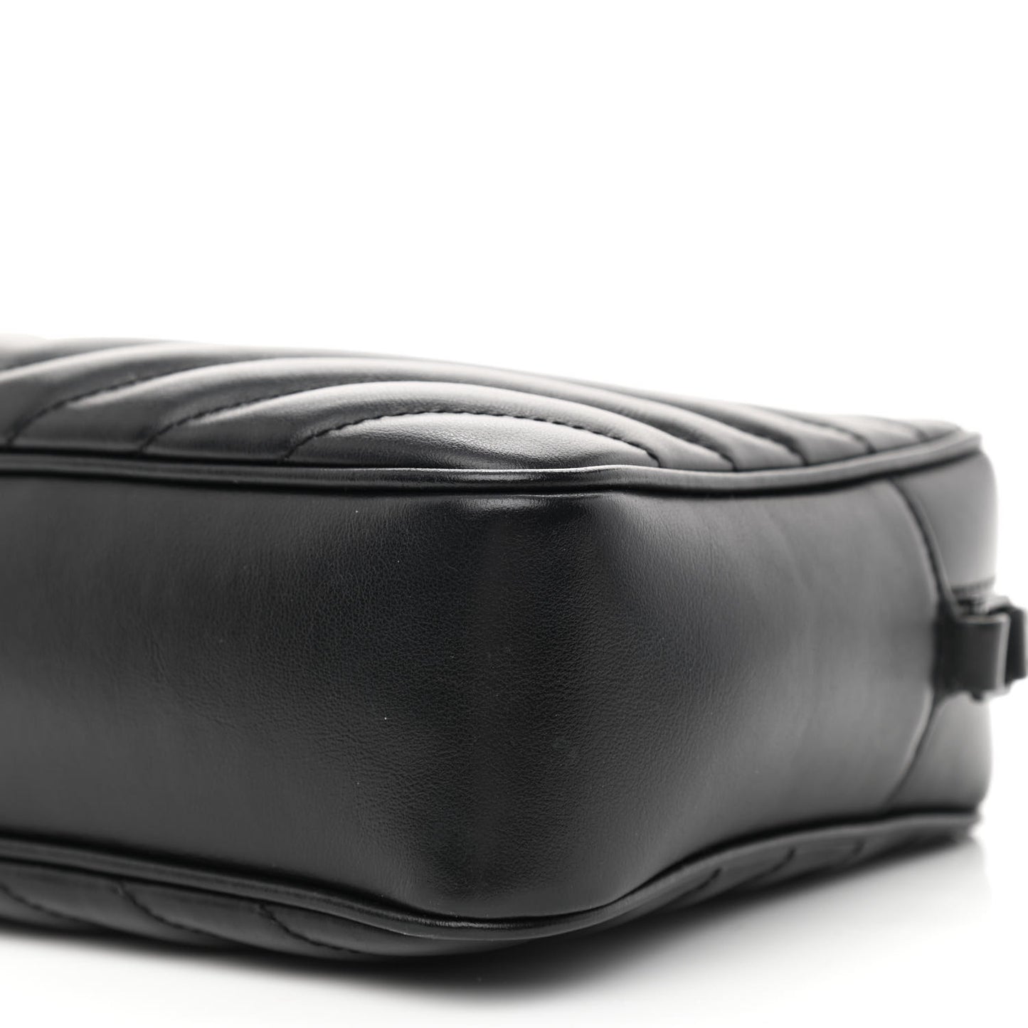 Calfskin Matelasse Monogram Monochrome Lou Camera Bag Black