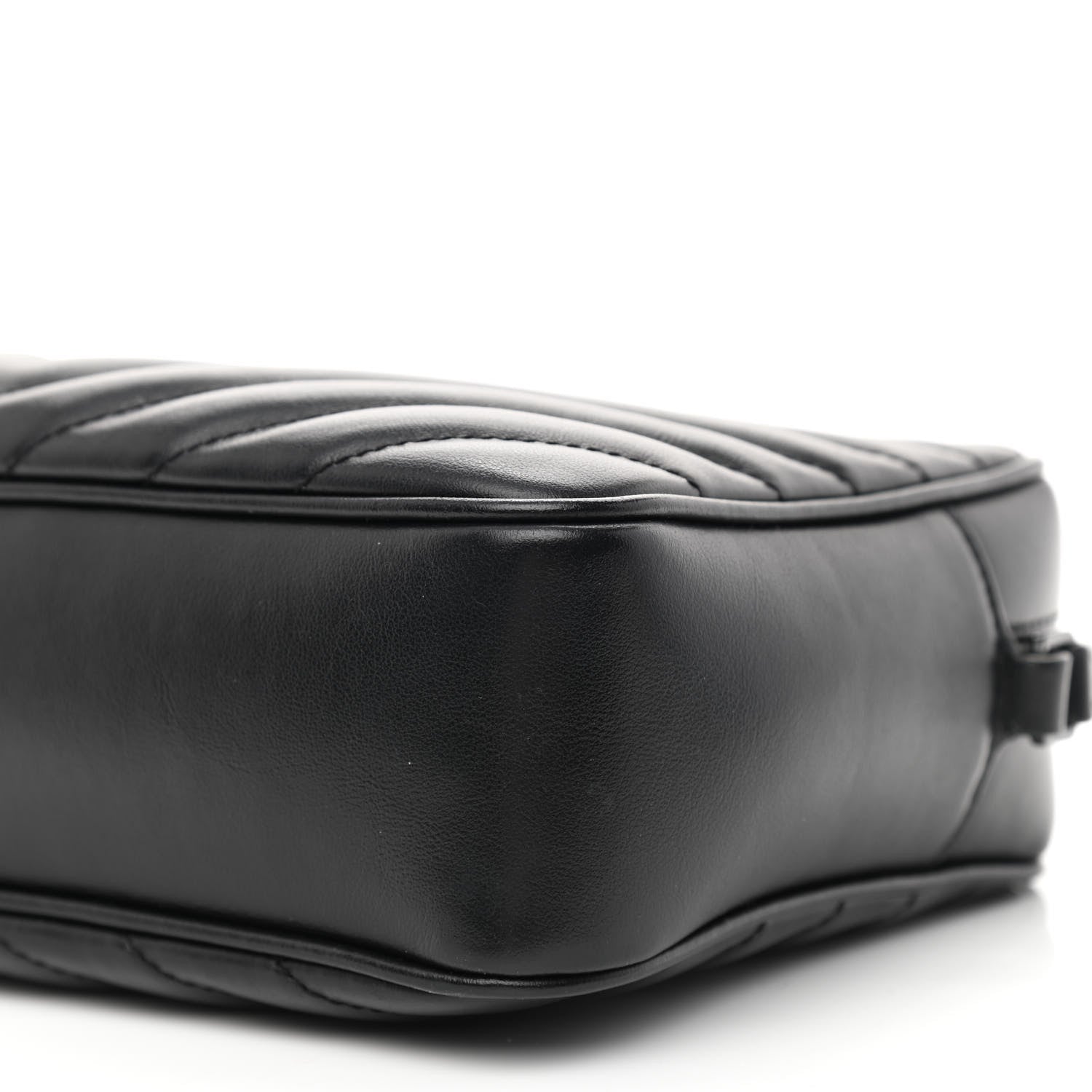 Saint Laurent Calfskin Matelasse Monogram Monochrome Lou Camera Bag Black 10 of 12